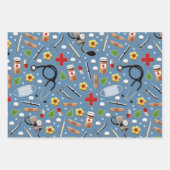 Doctor Nurse Gift Wrapping Paper Sheets (Voorkant 3)