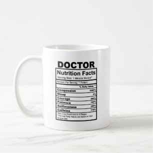 Doctor Nutritional Fact Mok Funny Mug