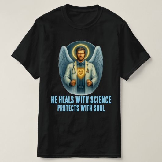 Doctor of Light - Angelic Healer T-Shirt Design (Design voorkant)