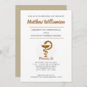 Doctor of Pharmacy School Afstuderen Symbol Aankondiging (Voorkant / Achterkant)