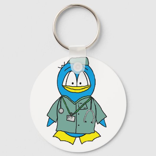 Doctor Penguin Sleutelhanger (Voorkant)
