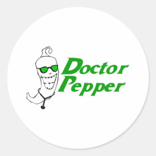 Doctor Pepper Ronde Sticker