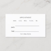 Doctor Physician Appointment Reminder And  Visitekaartje (Achterkant)