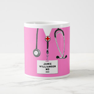 Doctor Pink Scrubs Gift Extra Grote Beker