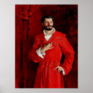 Doctor Pozzi thuis door John Singer Sargent Poster