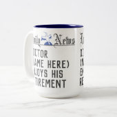 Doctor Retirement Gift Coffee Mok om te personalis (Voorkant links)