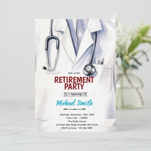 Doctor retirement invitation (Debout devant)