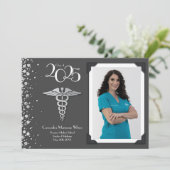 Doctor Silver Afstuderen Aankondiging grijs (Staand voorkant)