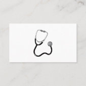 Doctor Stethoscope White Visitekaartje (Achterkant)