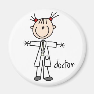 Doctor Stick Figuur Magnet (VROUW) Magneet