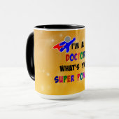 Doctor Superheld, humor, Mok (Voorkant links)