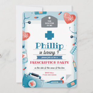 Doctor uitnodiging voor kinderen