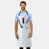 Doctor Uniform met Stethoscoop Nieuwheid Schort (Gedragen)