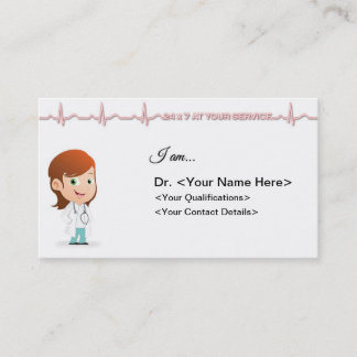 Doctor-Visitekaartje-Vrouw Visitekaartje