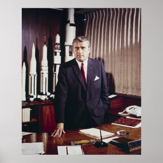 Doctor Wernher von Braun Vader van Rocket Science Poster (Voorkant)