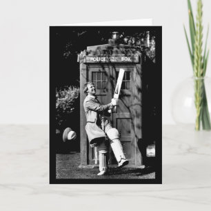 Doctor Who Peter Davison Cricket Tardis 1981 Tank Kaart