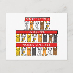 Doctoraal Degree Congratulations Briefkaart