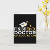 Doctoraal Opleidingsgraad Afstuderen 202 Kaart (Gele Bloem)