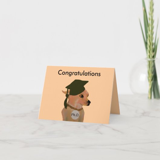 doctoraat Afstuderen Kaart (Voorkant)