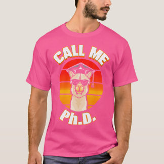 doctoraat Cadeau Promotie Doctor Afstuderen Llama  T-shirt