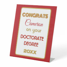 Doctoraat Gefeliciteerd! Gepersonaliseerd