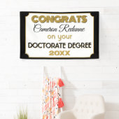 Doctoraat Gefeliciteerd! Gepersonaliseerde banner (Insitu)
