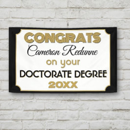Doctoraat Gefeliciteerd! Gepersonaliseerde banner