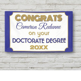 Doctoraat Gefeliciteerd! Gepersonaliseerde banner