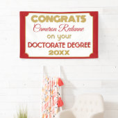 Doctoraat Gefeliciteerd! Gepersonaliseerde banner (Insitu)