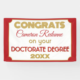 Doctoraat Gefeliciteerd! Gepersonaliseerde banner