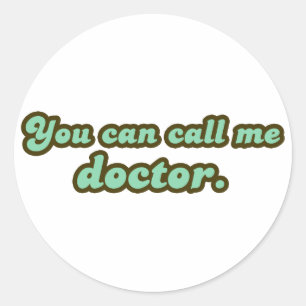 Doctoraatsdiploma's en schoolboeken Afstuderen Ronde Sticker