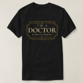 Doctoraatsgraad ingenieursbeheer PhD Gradua T-shirt (Design voorkant)