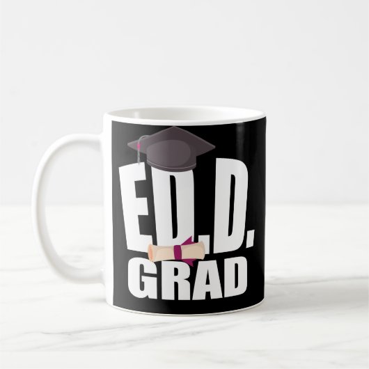 Doctorat en éducation Diplôme Cadeau Café Mug (Gauche)