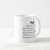 Doctorat Mug S'il vous plaît ne demandez pas de ca (Devant droit)