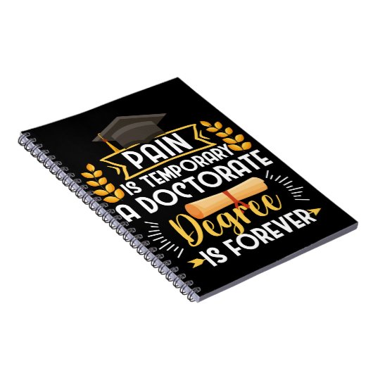 Doctorate Dissertation Defense PhD Afstuderen Notitieboek (Rechterzijde)