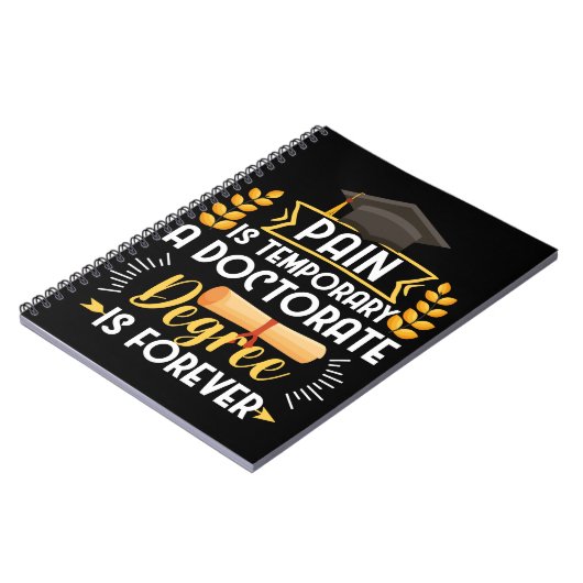 Doctorate Dissertation Defense PhD Afstuderen Notitieboek (Linkerzijde)