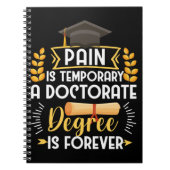 Doctorate Dissertation Defense PhD Afstuderen Notitieboek (Voorkant)