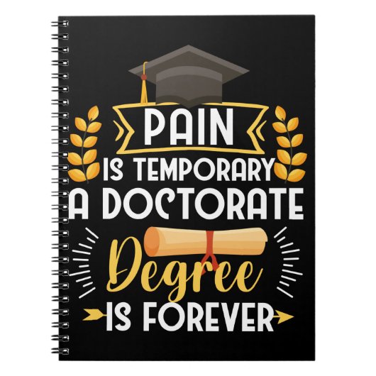 Doctorate Dissertation Defense PhD Afstuderen Notitieboek (Voorkant)