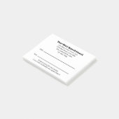 Doctor's Office Your Next Appointment Reminder Post-it® Notes (Schuin)