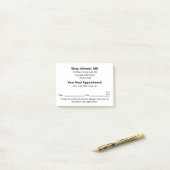 Doctor's Office Your Next Appointment Reminder Post-it® Notes (Op bureau)