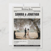 Document de programme de mariage de journal minima (Devant)