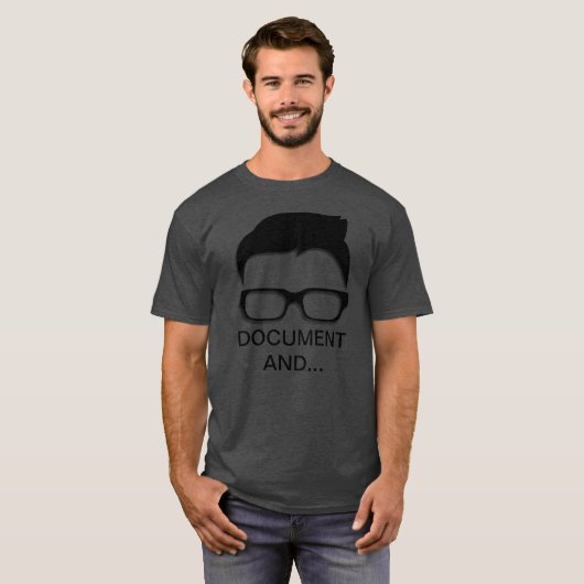 Document en rapport!!! t-shirt (Voorkant volledig)
