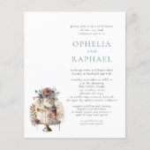 DOCUMENT QR Code Boheemse Huwelijkstaart Blauw Uit Flyer (Voorkant)