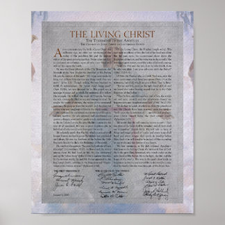 Document van de "levende Christus"-schilderreeks Poster