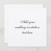 Document van de Uitnodiging van het Huwelijk van (Voorkant / Achterkant)