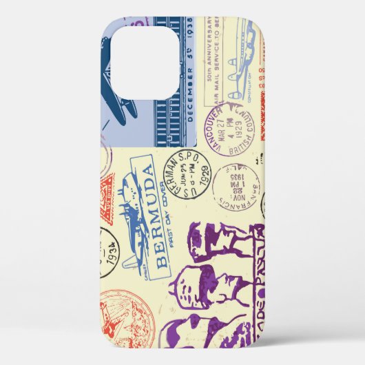 documentstempel decor set Case-Mate iPhone case (Achterkant)