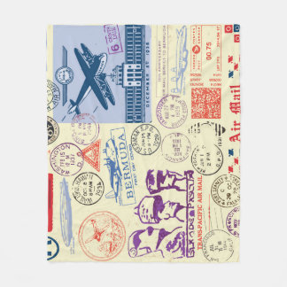  documentstempel decor set fleece deken