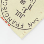  documentstempel decor set fleece deken (Hoek)