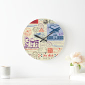 documentstempel decor set grote klok (Huis)