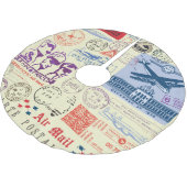 documentstempel decor set kerstboom rok (Gekanteld)